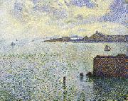 Theo Van Rysselberghe Sailboats and Estuary china oil painting reproduction